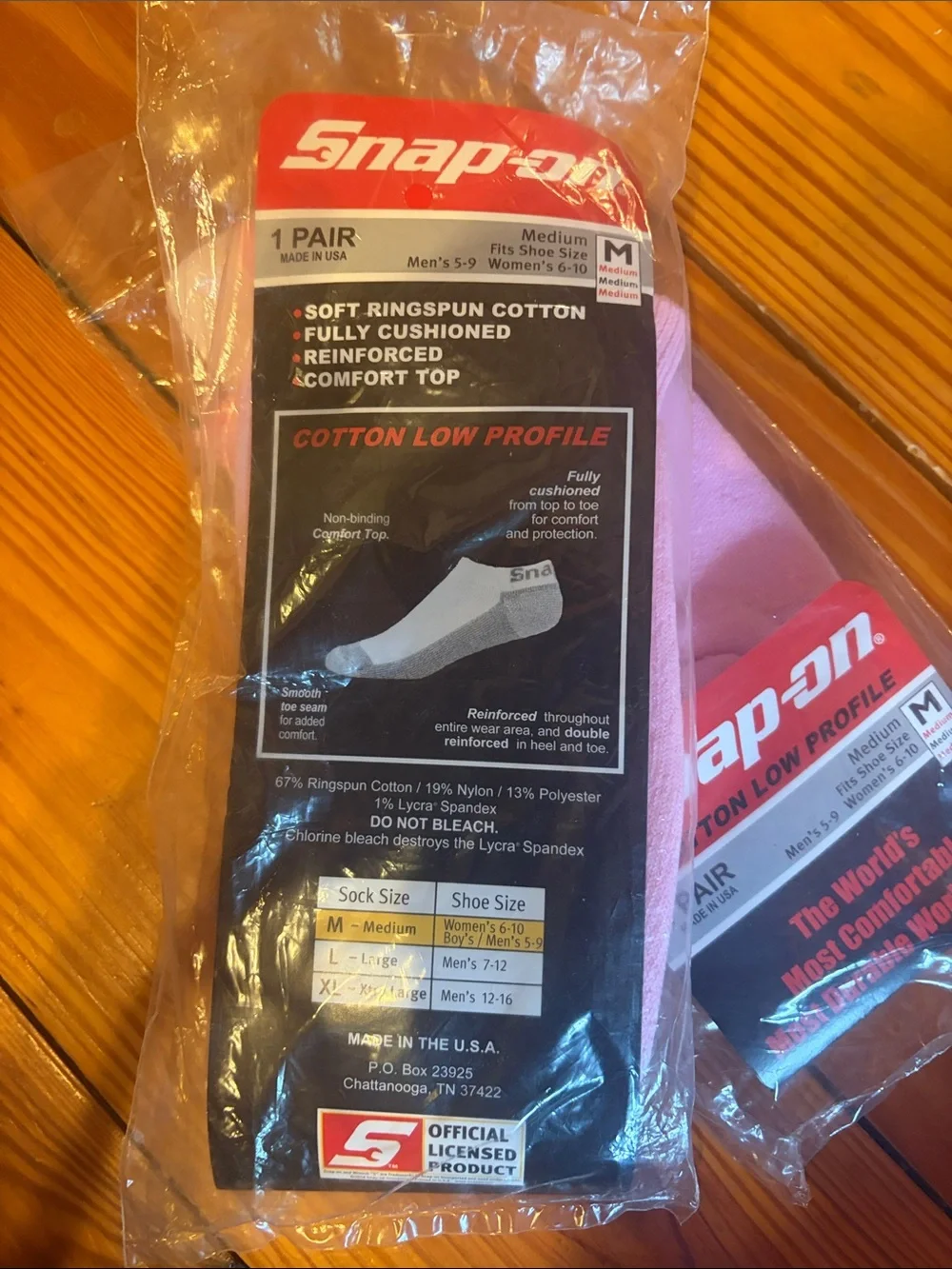 New pink snap on low profile socks